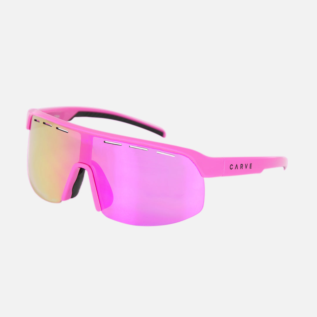 Velocity - Frame: Gloss Pink <br> Lens: Grey with External Pink Iridium plus Venting