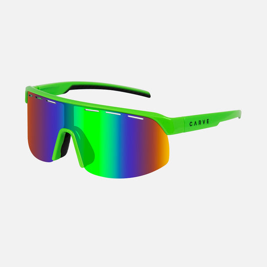 Velocity - Gloss Lime Frame Grey Green Iridium with Venting