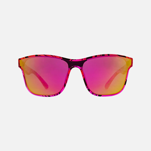 Riot - Gloss XTL Hot Pink Swirl Frame with Grey and Pink Gold Lens