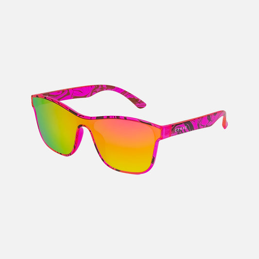 Riot - Gloss XTL Hot Pink Swirl Frame with Grey and Pink Gold Lens