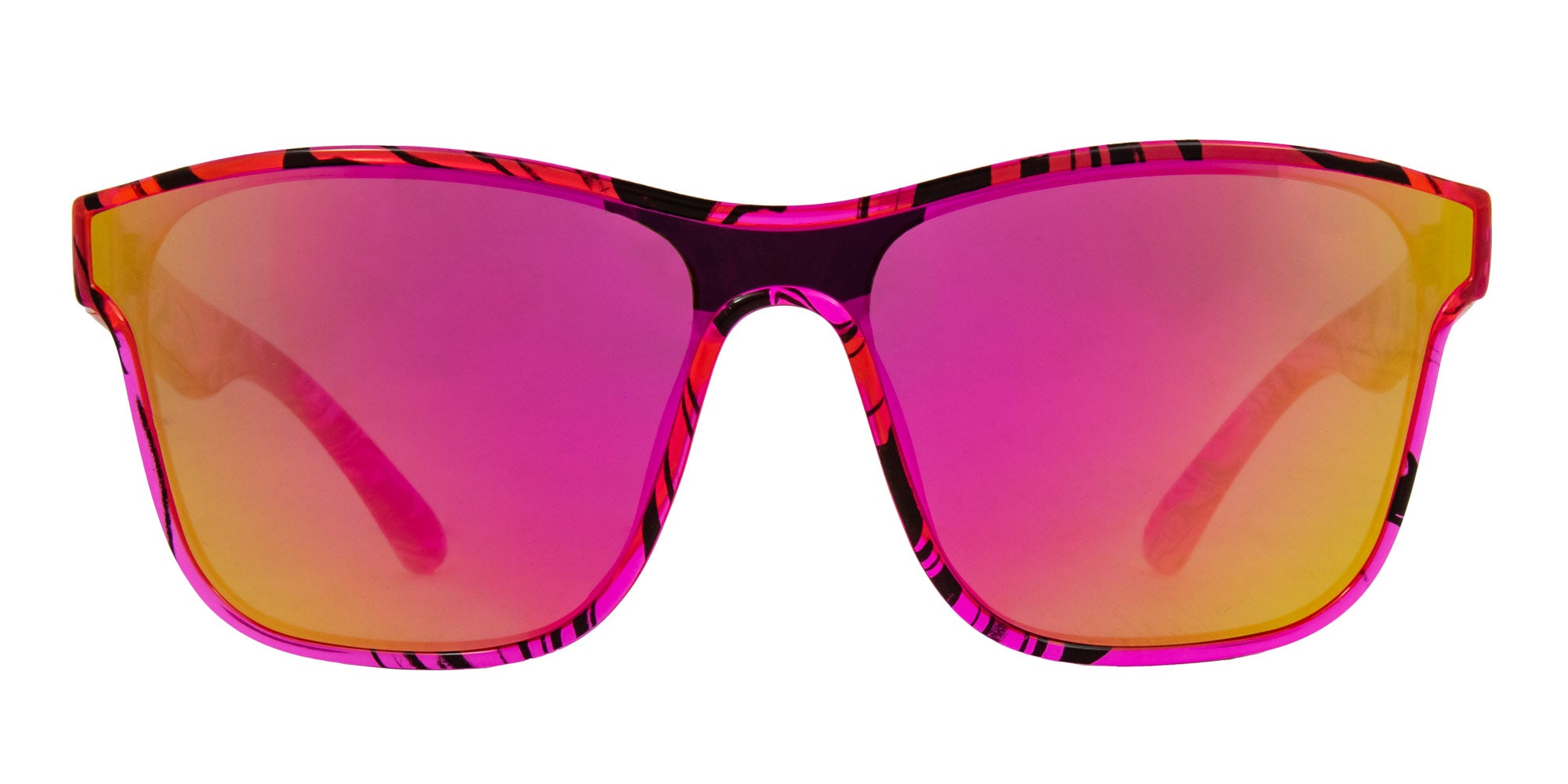 Riot - Gloss XTL Hot Pink Swirl Frame with Grey and Pink Gold Lens