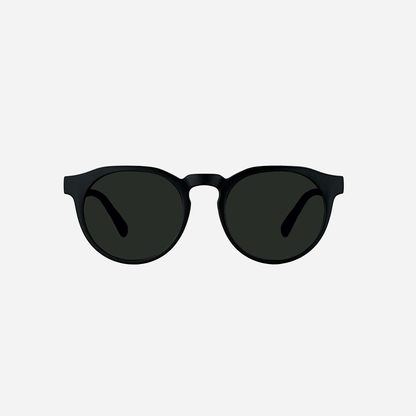 Hudson - Matt Black Frame Grey Lens