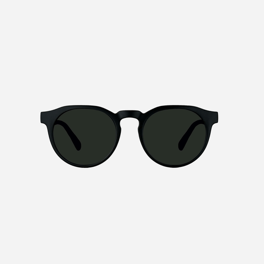 Hudson - Matt Black Frame Grey Lens