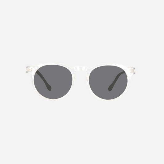 Hudson - Crystal Clear Frame Grey Lens