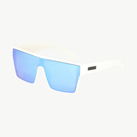 Voodoo - Matt white Frame Grey Blue White Iridium Lens