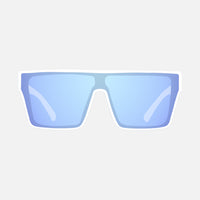 Voodoo - Matt white Frame Grey Blue White Iridium Lens