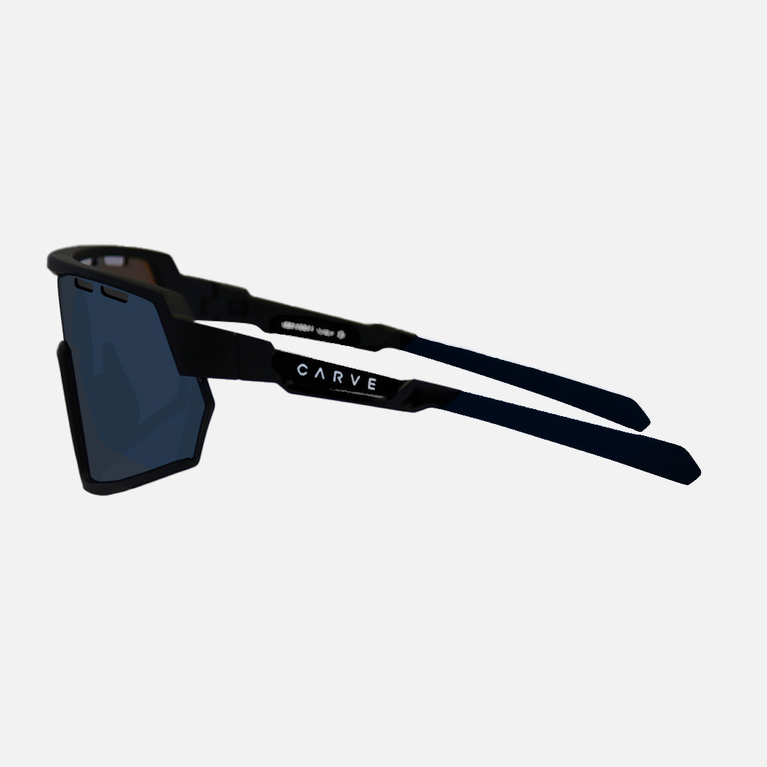 Legacy HD - Matte Black Rubber Frame - Grey Lens with Venting