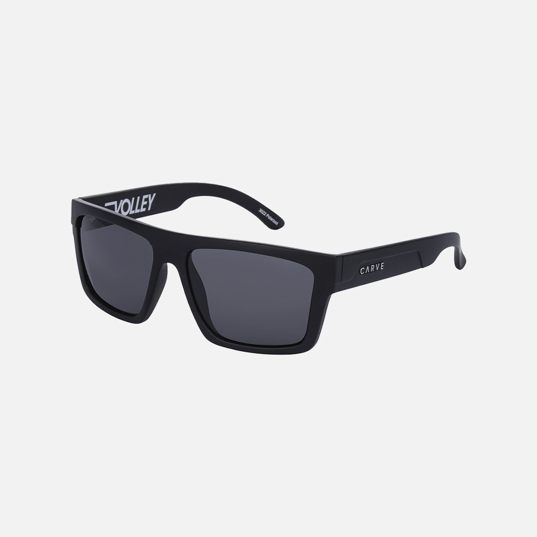Volley - Polarized Matte Black Frame Sunglasses