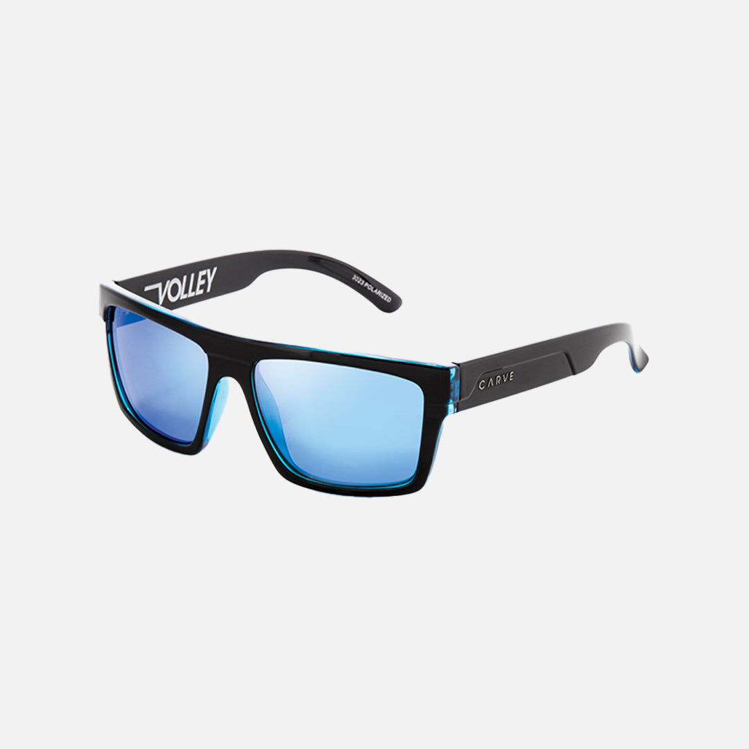 Volley - Polarized Iridium Gloss Black / Blue Frame Sunglasses