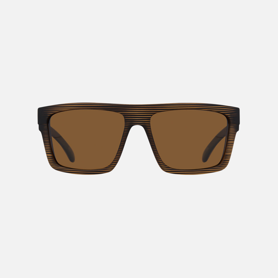 Volley - Polarized Matte Brown Streak Frame Sunglasses