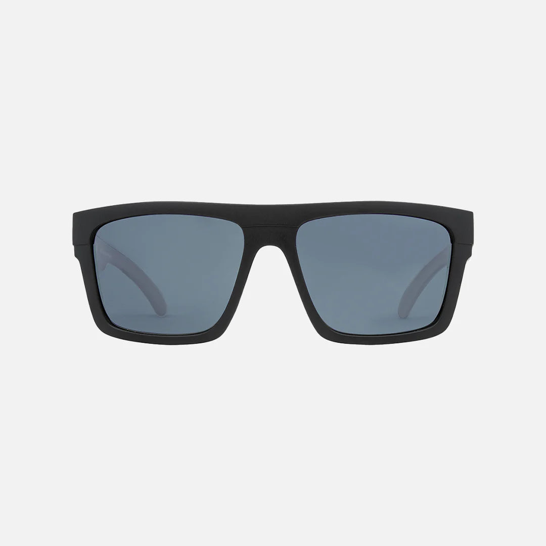 Volley - Matt Black Frame, Grey Injected Polarized Lens with Silver Iridium