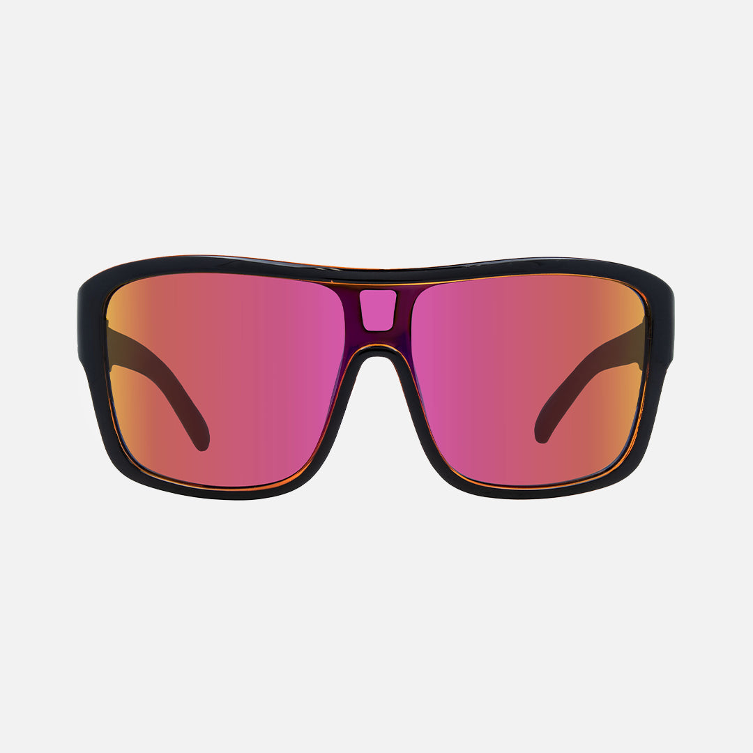 Anchor Beard - Gloss Black Outer Frame with Orange Crystal inner Trims, Orange Iridium Lens