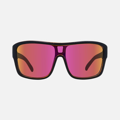 Anchor Beard - Gloss Black Outer Frame with Orange Crystal inner Trims, Orange Iridium Lens