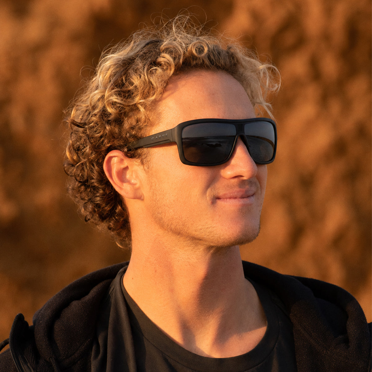 Anchor Beard - Matte Black Frame with Grey Polarized Lens