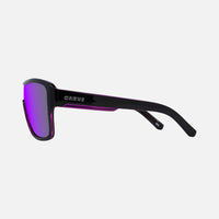 Anchor Beard - Gloss Black Outer Frame with Purple Crystal inner Trims, Purple Iridium Lens