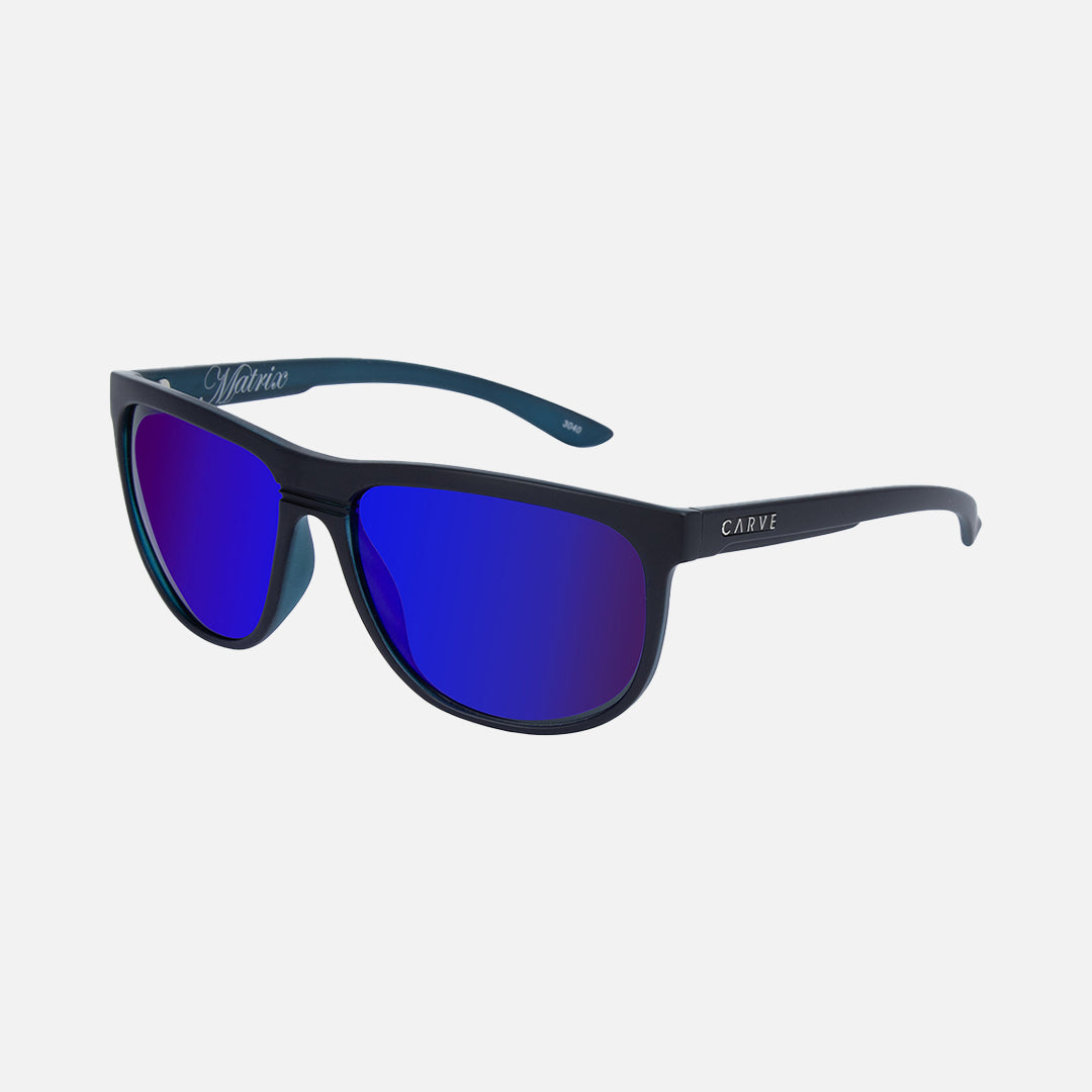 Matrix - Polarized Iridium Matt Black Frame Sunglasses