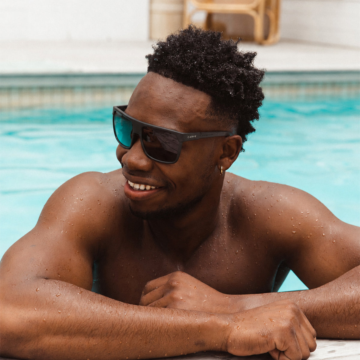 La Ropa - Polarized Matt Black Frame Sunglasses