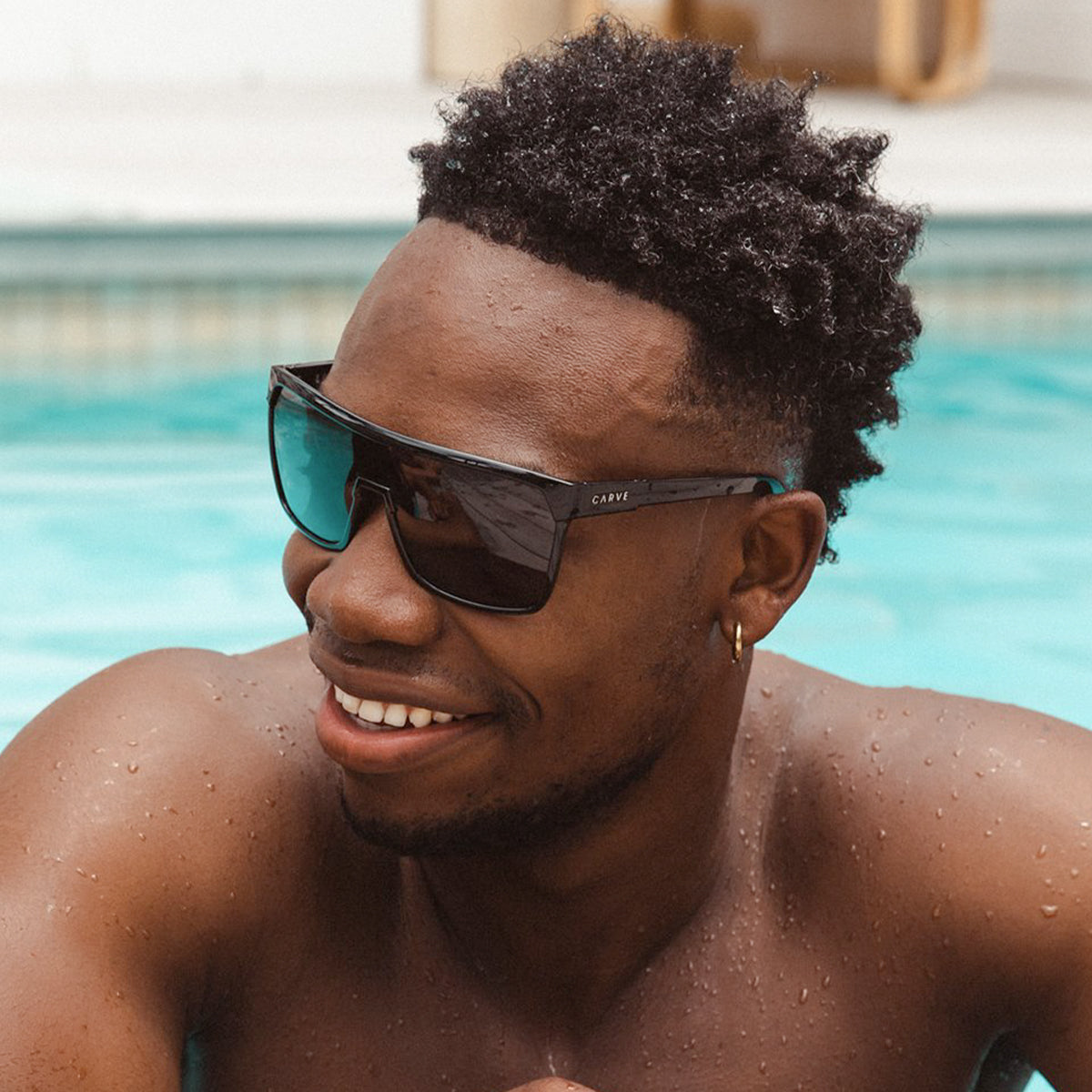 La Ropa - Gloss black Grey Polarized lens