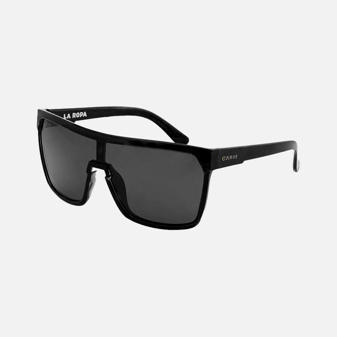 La Ropa - Gloss black Grey Polarized lens