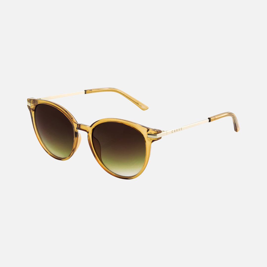 Dahlia - Gloss Honey Crystal Frame Sunglasses