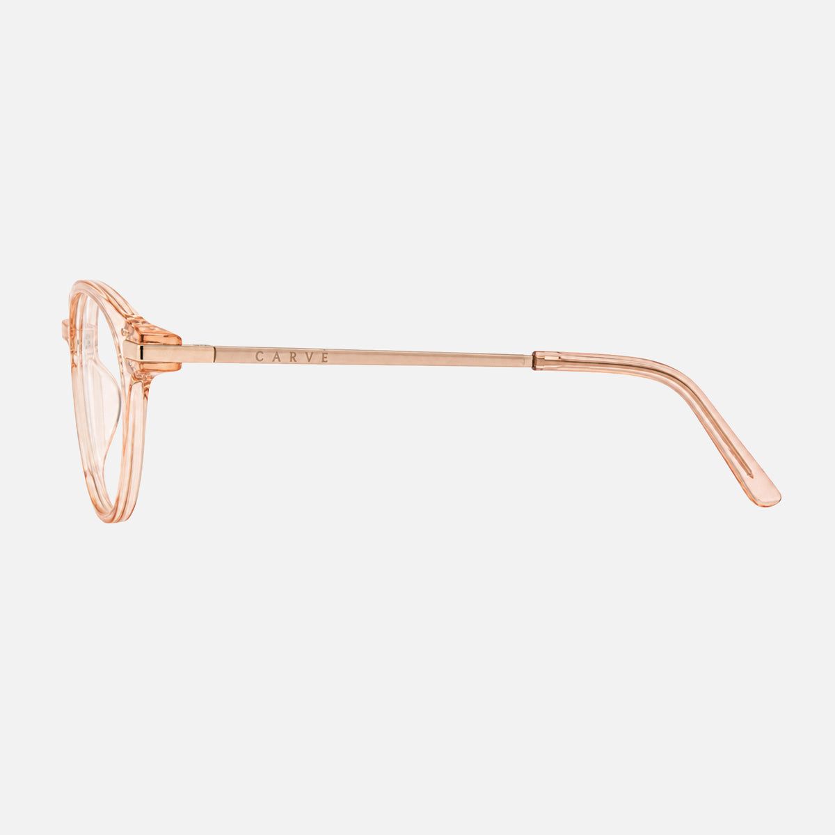Dahlia - Blue Light Reading Crystal Pink Champagne Frame Glasses