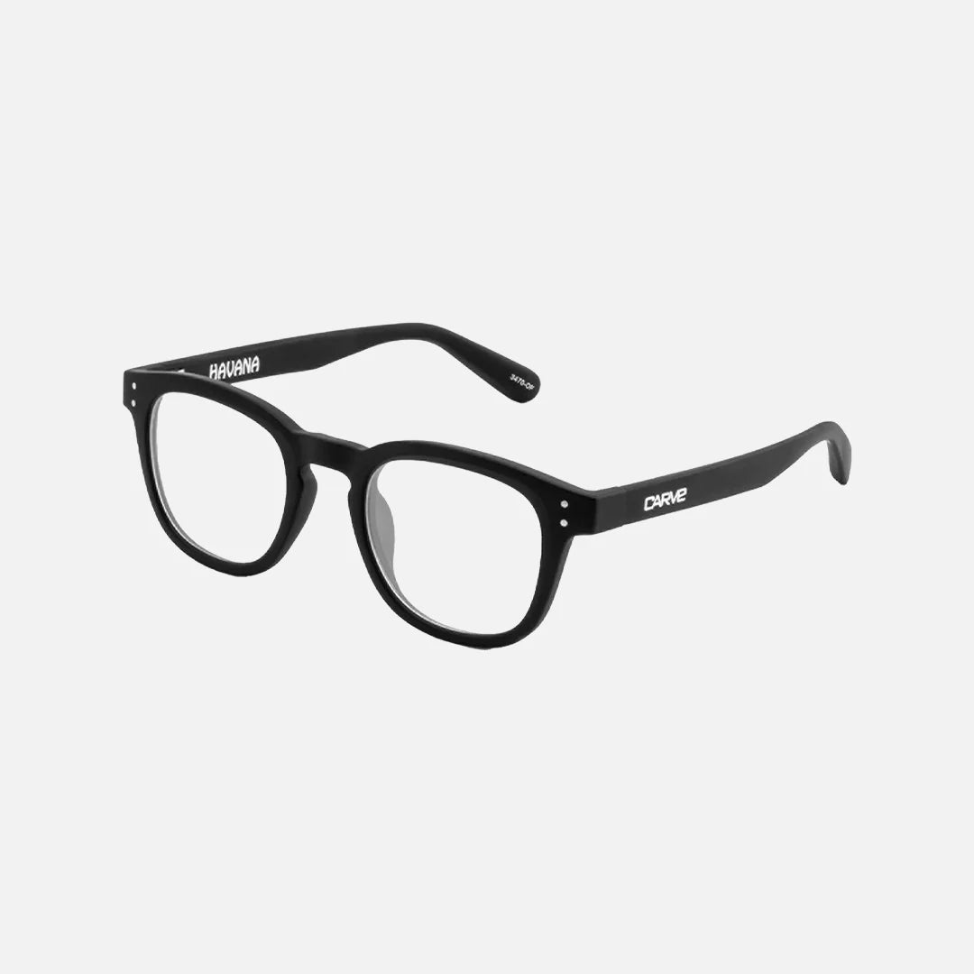 Havana - Blue Light Matt Black Frame Glasses