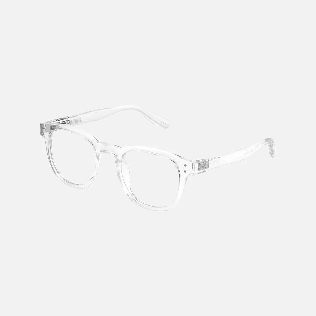 Havana - Blue Light Reading Gloss Clear Frame Glasses