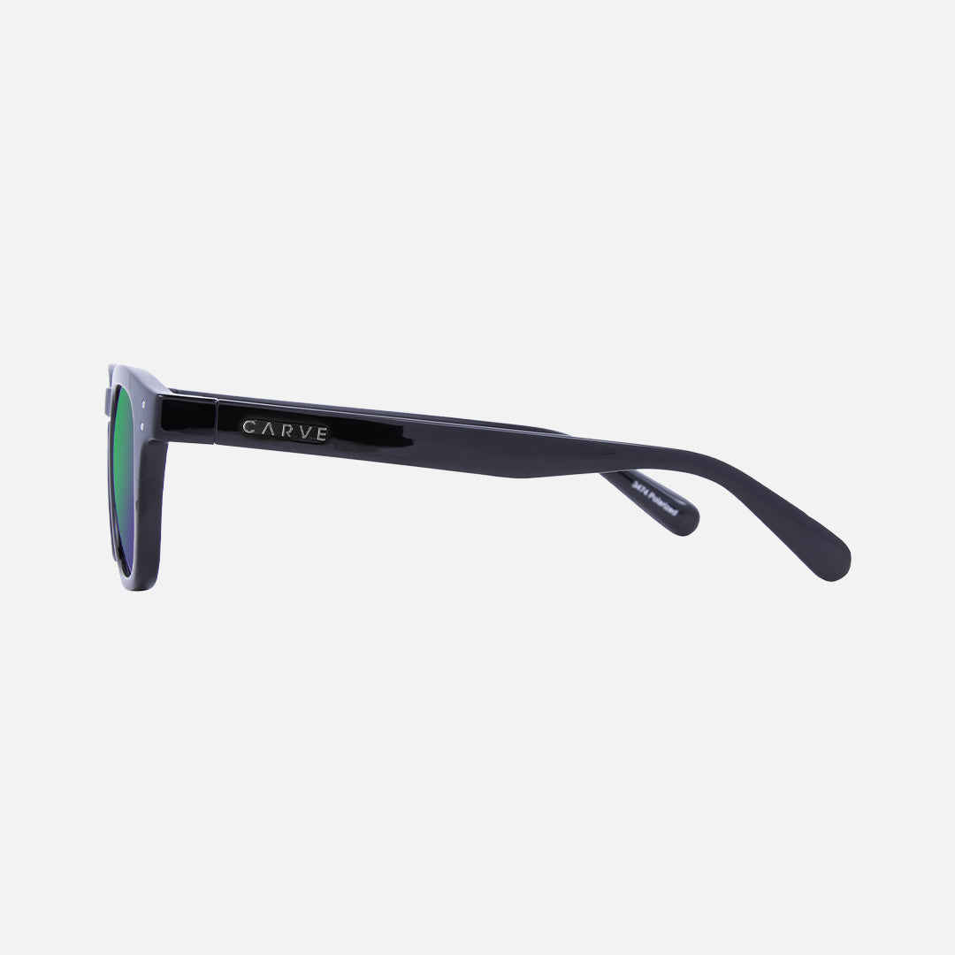 Havana - Gloss Black Frame with Green Iridium Lens