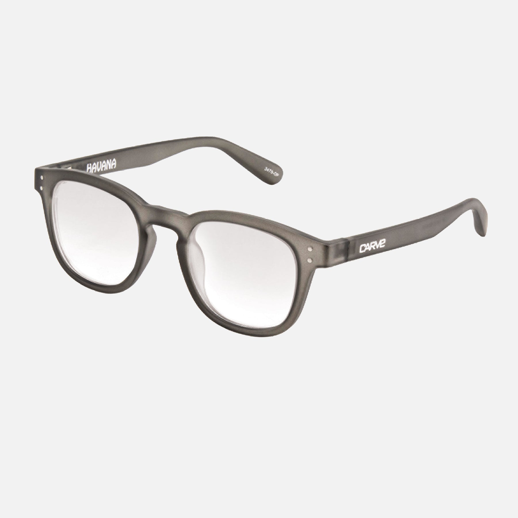 Havana - Blue Light Grey Translucent Frame Glasses
