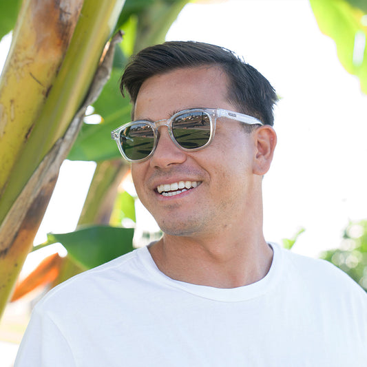 Havana - Gloss Clear Crystal Recycled Frame with Grey Polarized Lens
