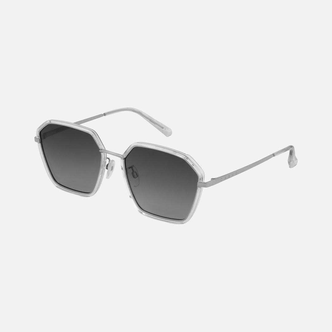 Bardot - Polarized Clear Crystal Frame Sunglasses