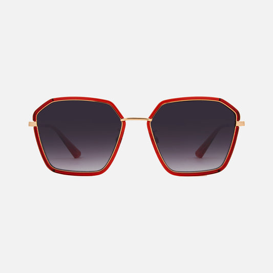 Bardot - Gloss Red Grey gradient lens