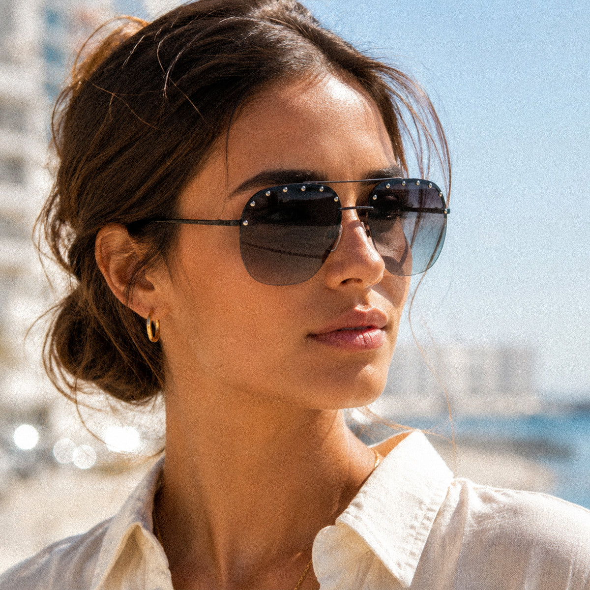 Sassy - Dk Gunmetal Frame Sunglasses