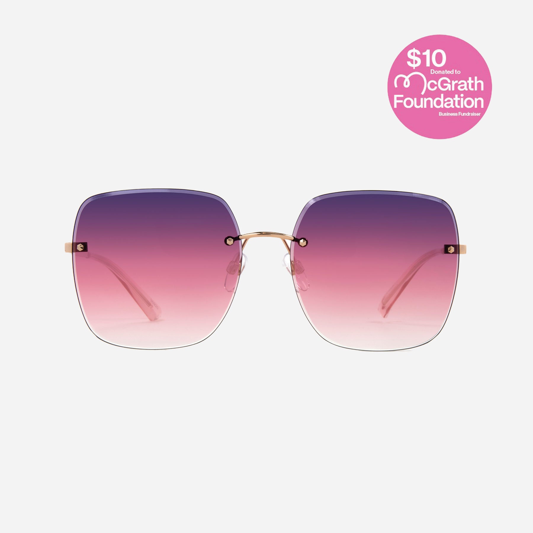 Diva - Rose Gold Frame Sunglasses