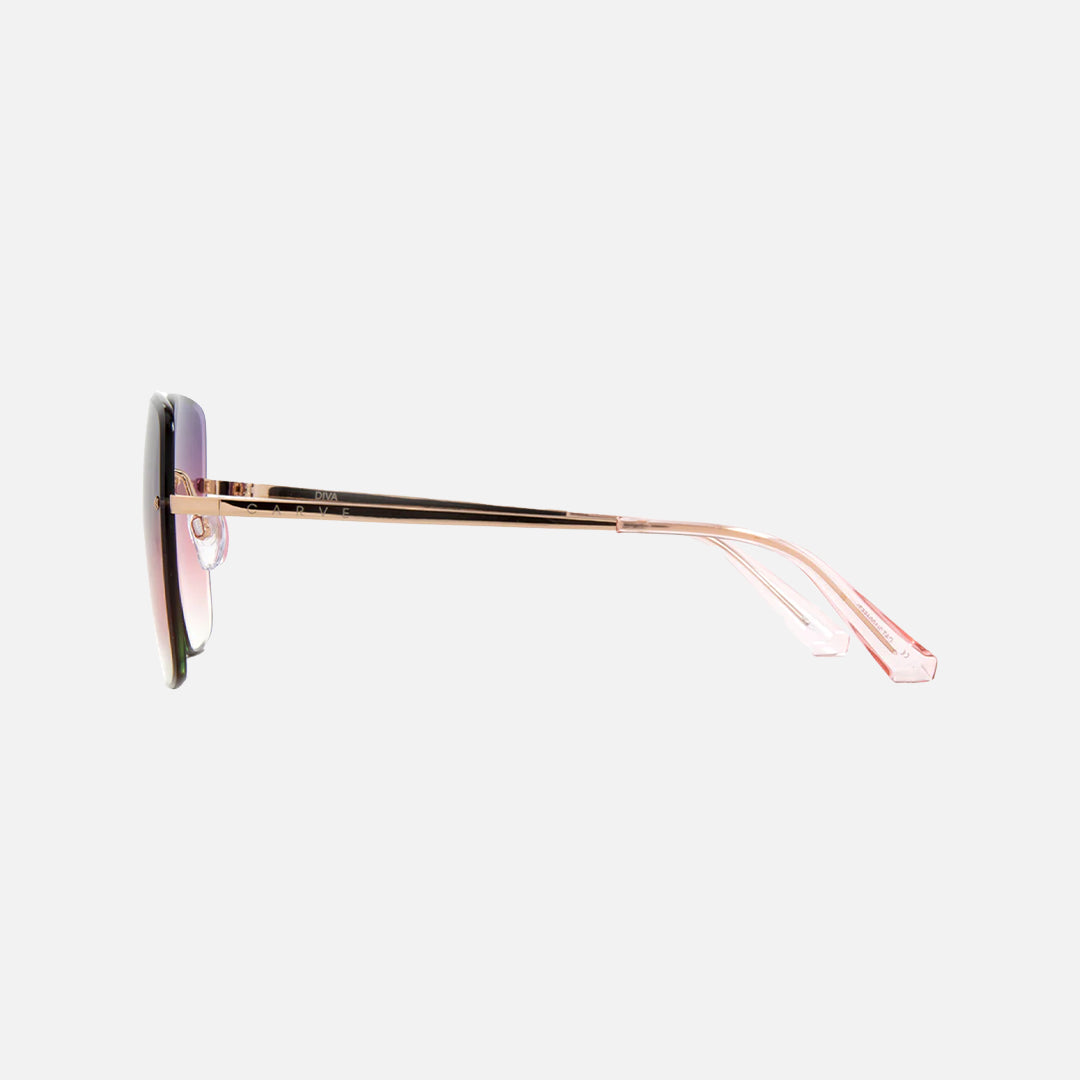Diva - Rose Gold Frame Sunglasses