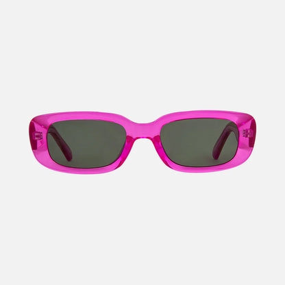 Lizbeth - Gloss Crystal Hot Pink Frame with Grey Lens