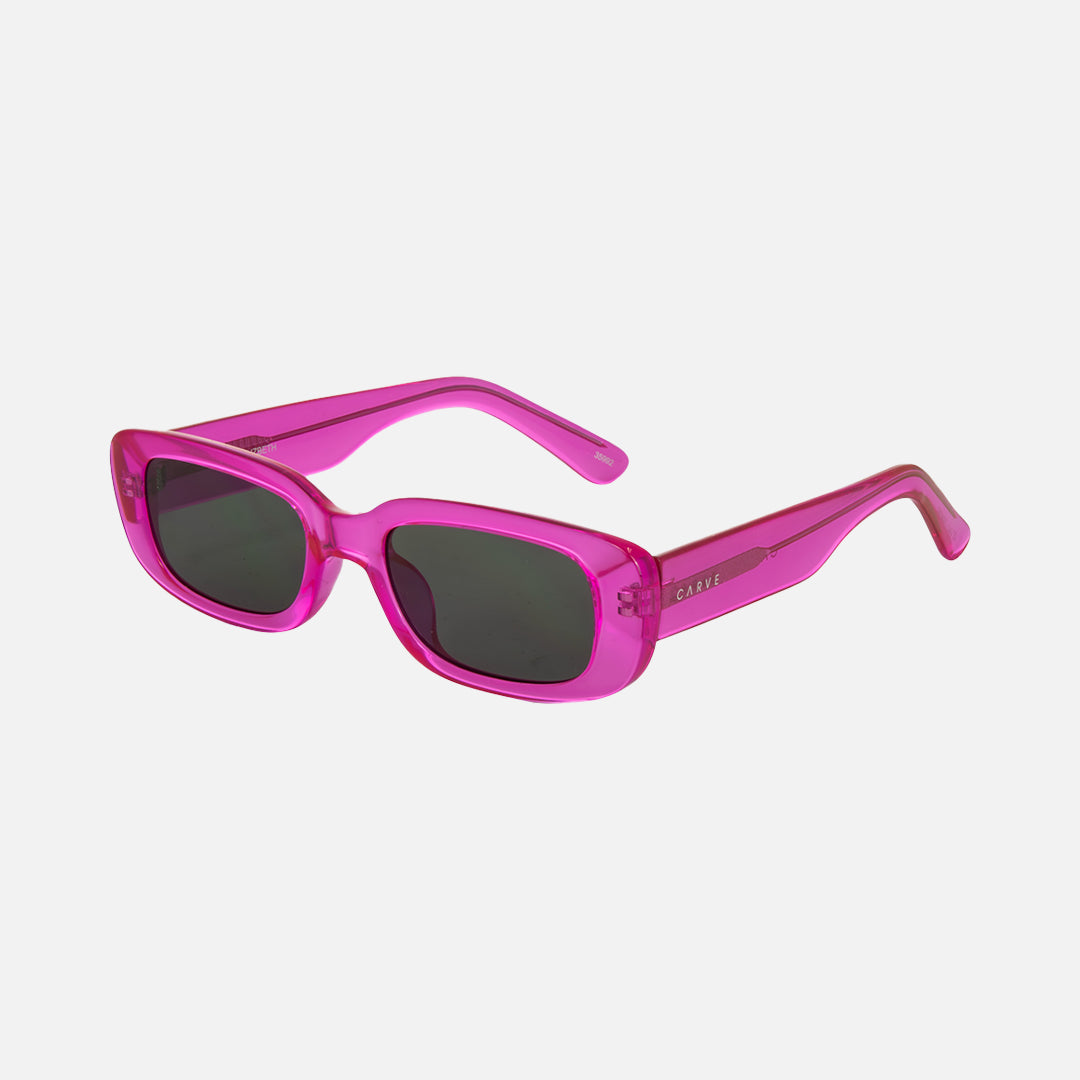 Lizbeth - Gloss Crystal Hot Pink Frame with Grey Lens