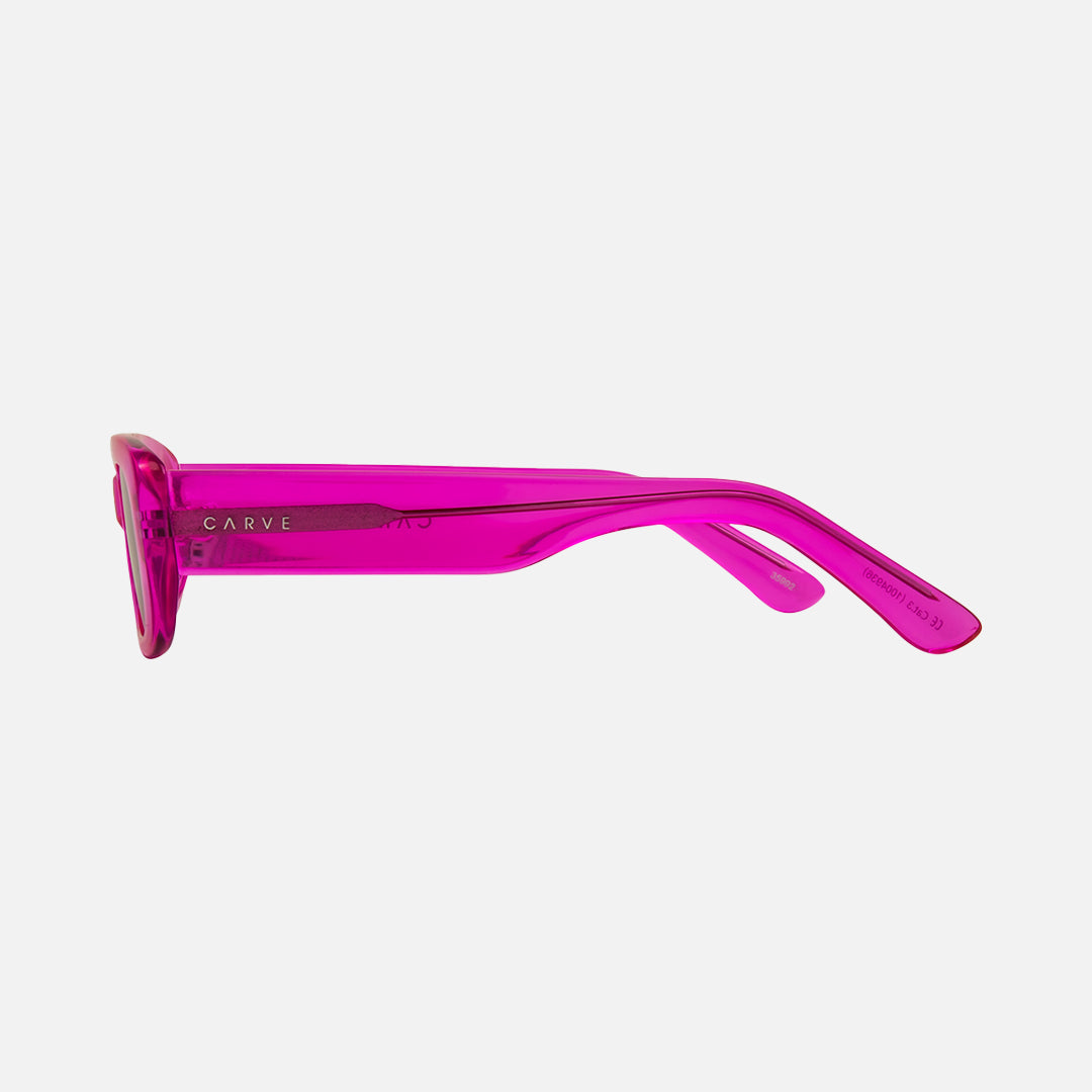 Lizbeth - Gloss Crystal Hot Pink Frame with Grey Lens