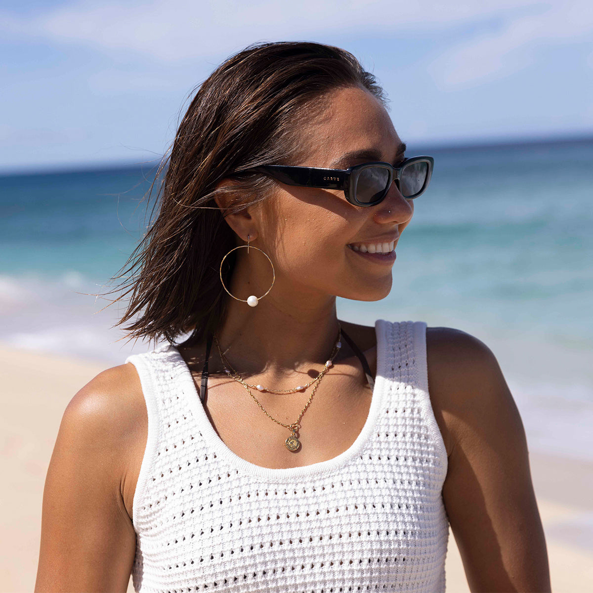 Lizbeth - Gloss Black Grey Lens