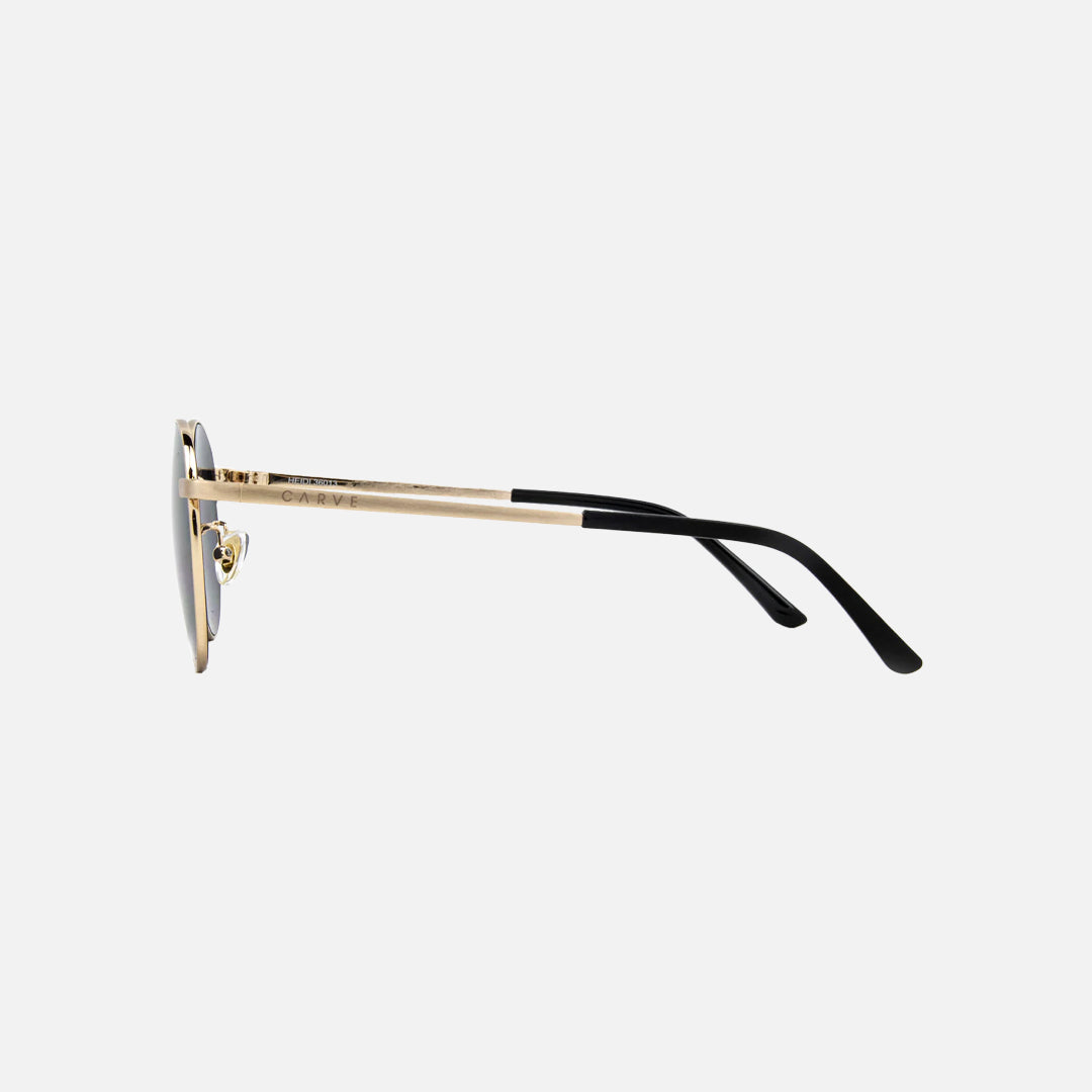 Heidi - Brushed Gold Frame Smoke Lens