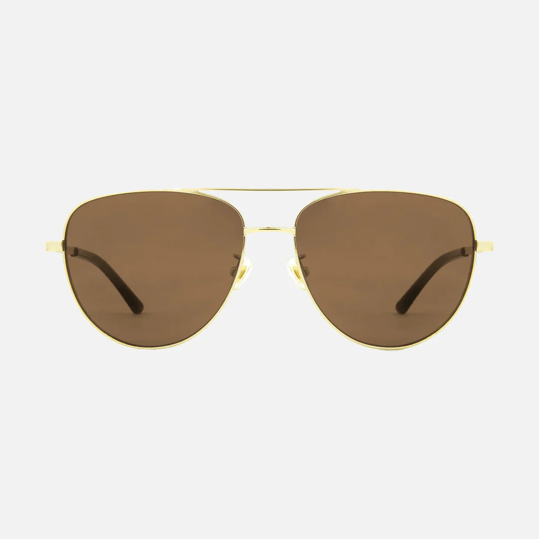 Solana - Gloss Gold Metal Brown POL Lens