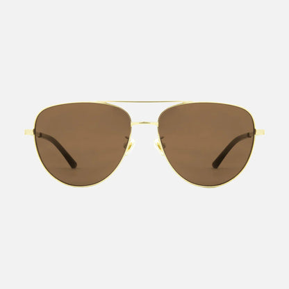 Solana - Gloss Gold Metal Brown POL Lens