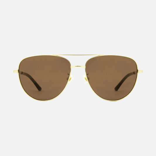 Solana - Gloss Gold Metal Brown POL Lens