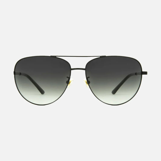 Solana - Gloss Black Metal Dark Grey/Clear Gradient POL Lens