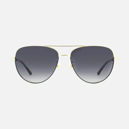 Solana - Gloss Gold/Black Metal Gradient Grey Lens