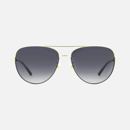 Solana - Gloss Gold/Black Metal Gradient Grey Lens