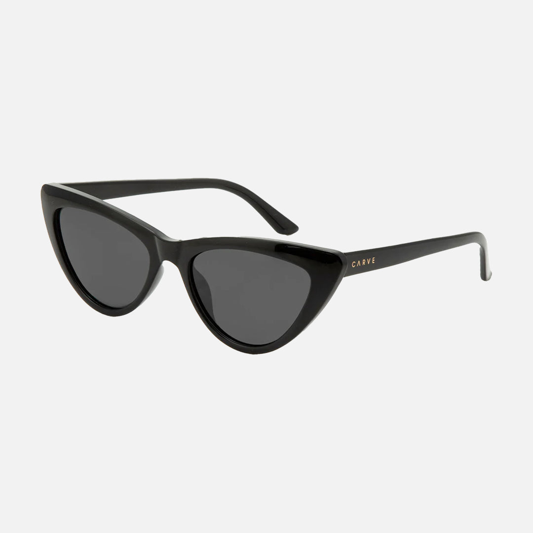 Carrie - Gloss Black Dark Grey Polarized Lens