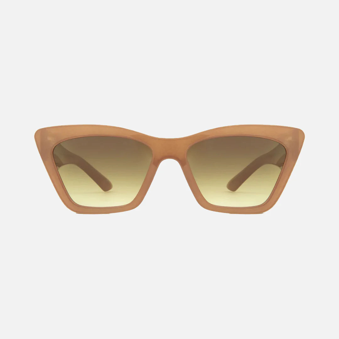 Tahoe - Gloss Translucent Nude Frame with  Gradient Brown Lens