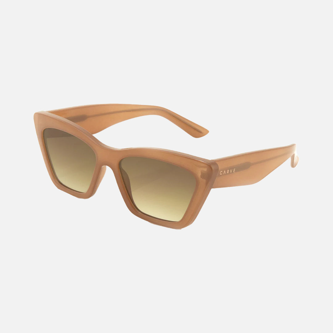 Tahoe - Gloss Translucent Nude Frame with  Gradient Brown Lens