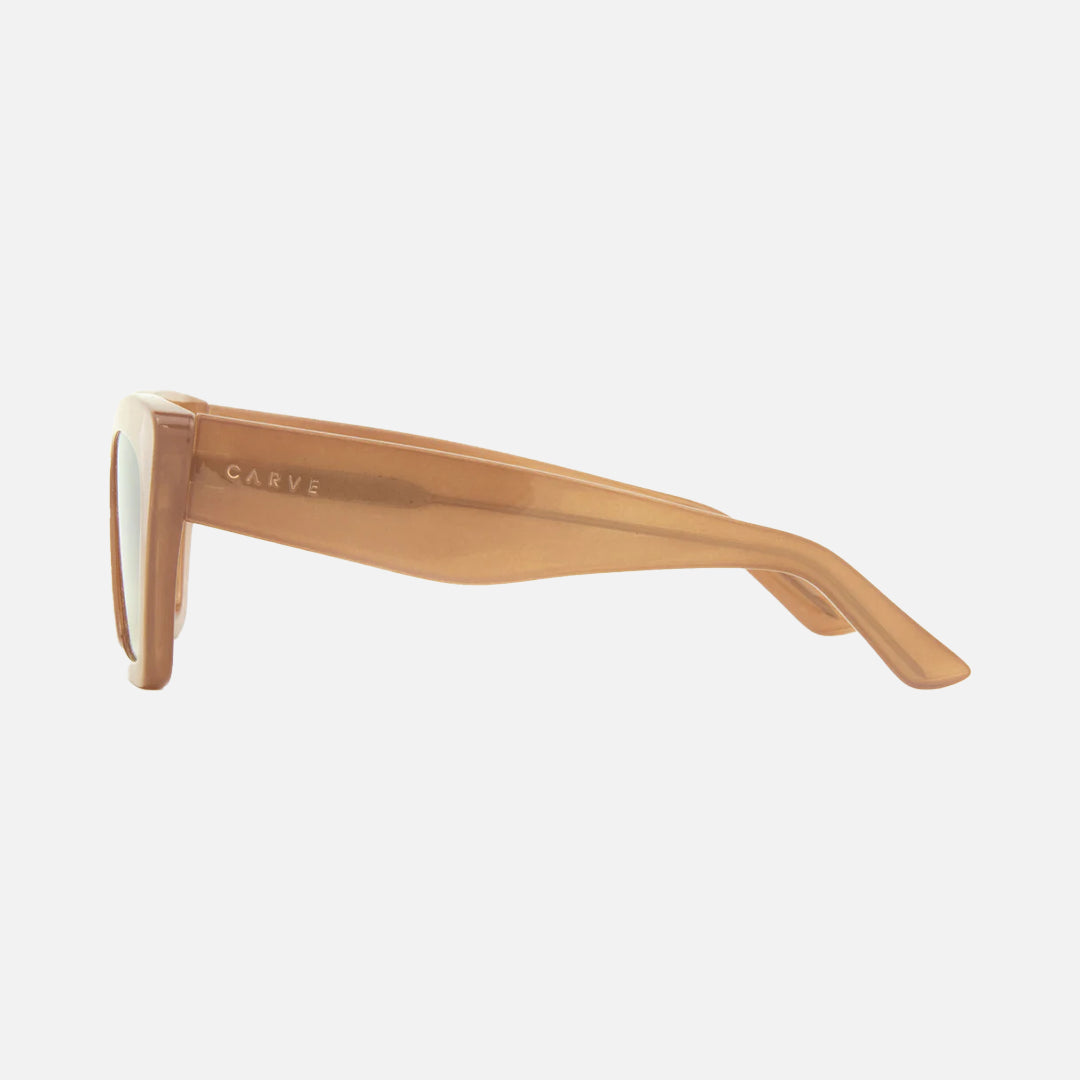 Tahoe - Gloss Translucent Nude Frame with  Gradient Brown Lens